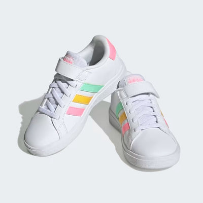 SNEAKERS GRAND COURT ELASTIC LACE AND TOP STRAP ADIDAS BAMBINA
