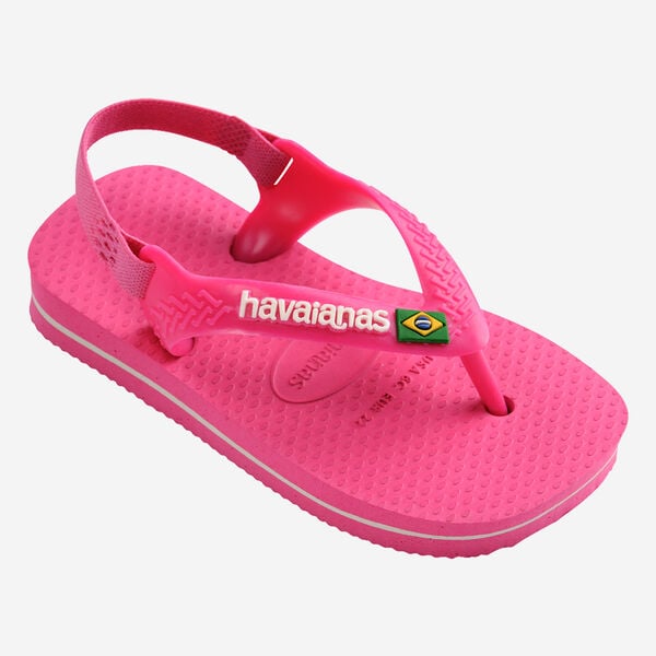 Baby Brasil Logo II Pink Flux/White - Infradito - Havaianas