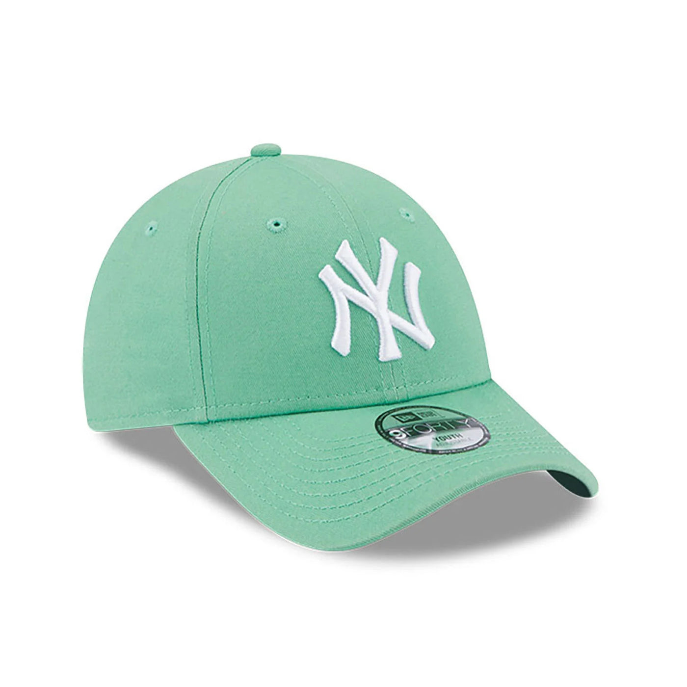 CAPPELLO NEW YORK YANKEES LEAGUE ESSENTIAL YOUTH GREEN 9FORTY ADJUSTABLE CAP NEW ERA BAMBINO