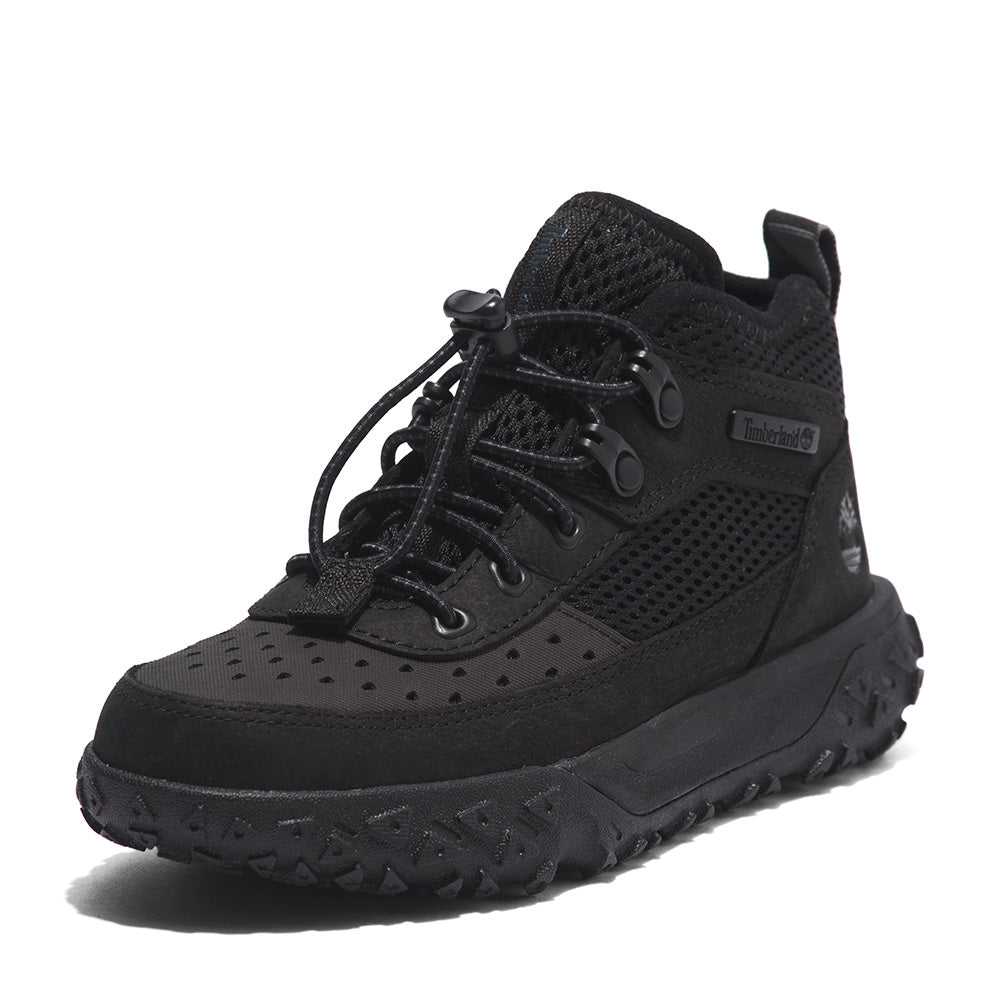 SNEAKERS  GREENSTRIDE MOTION 6 LEATHER SUPER OX JET BLACK TIMBERLAND BAMBINO