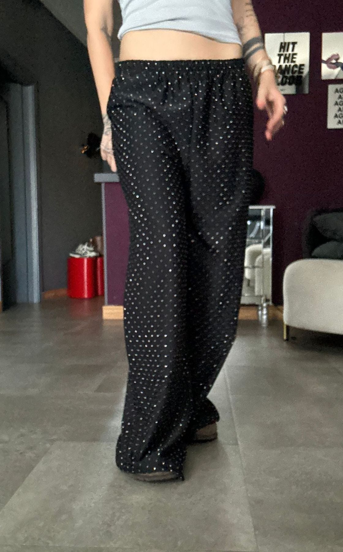5761 Nero - Pantaloni - Pink