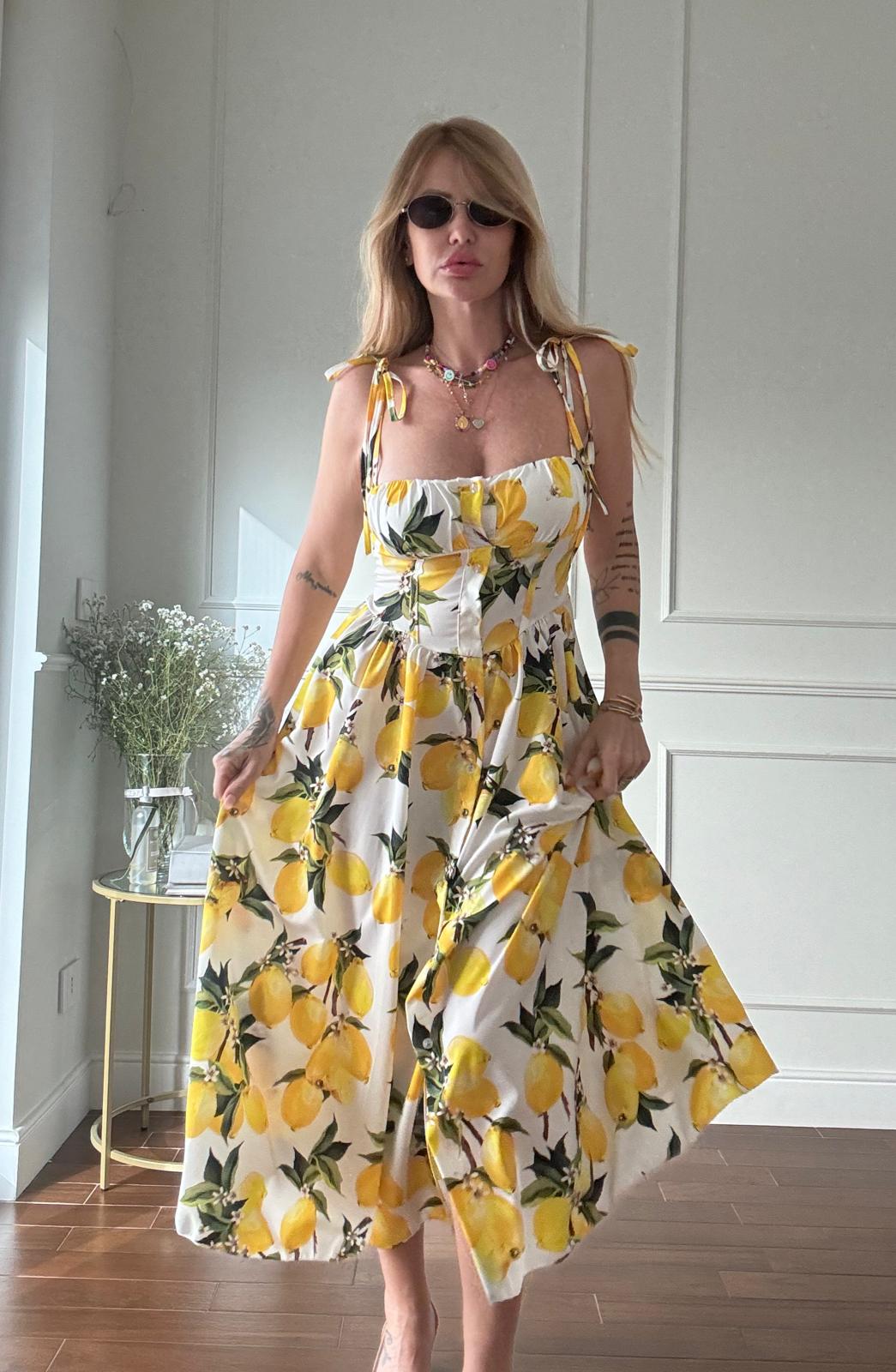 23868 Bianco/Giallo - Vestiti - Pink