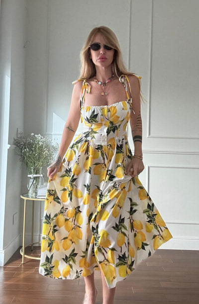 23868 Bianco/Giallo - Vestiti - Pink