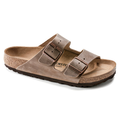 SANDALI ARIZONA TABACCO BROWN OILED LEATHER BIRKENSTOCK UNISEX