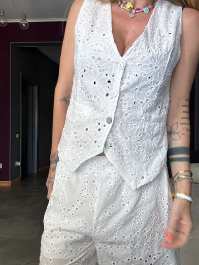 86120 Bianco - Gilet - Kappaò Pink
