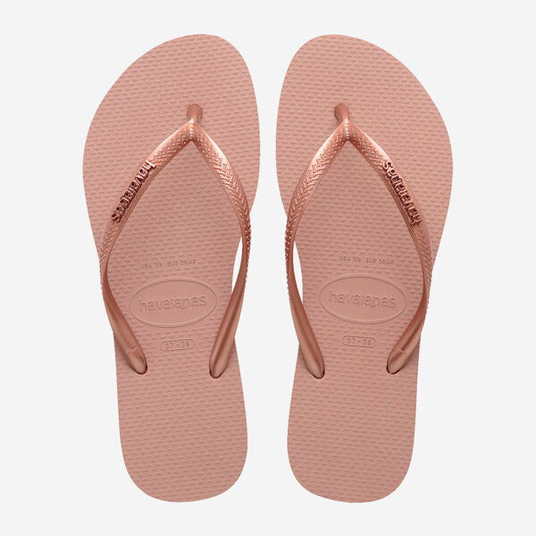 Slim Logo Metallic Crocus Rose/Golden Blush - Infradito - Havaianas