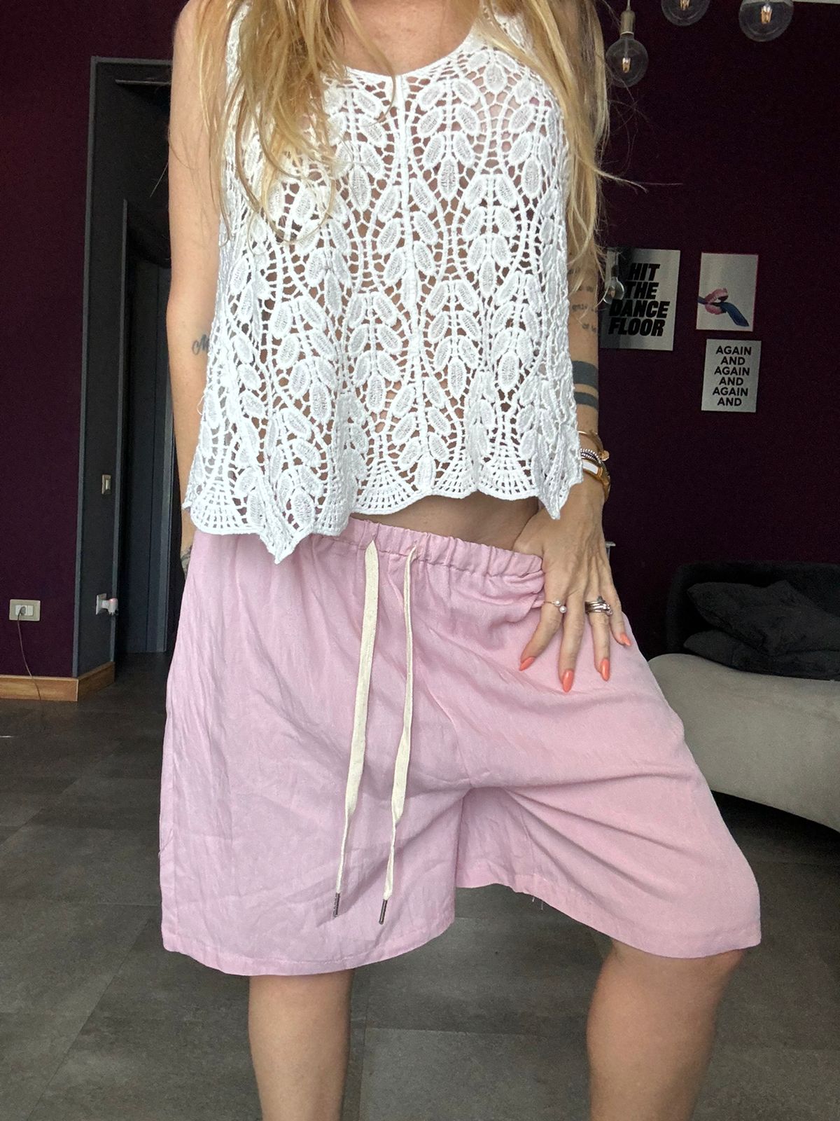 6067 Rosa - Shorts - Pink