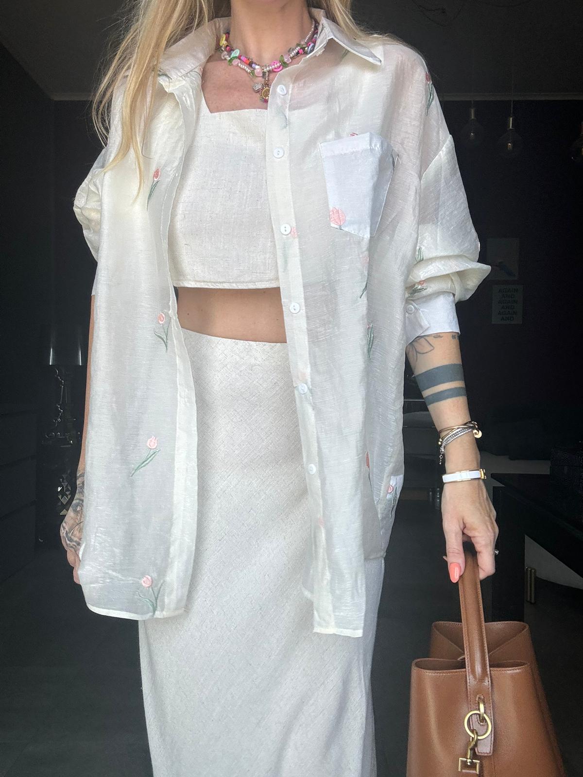 19210 Beige - Camicie - Kappaò Pink