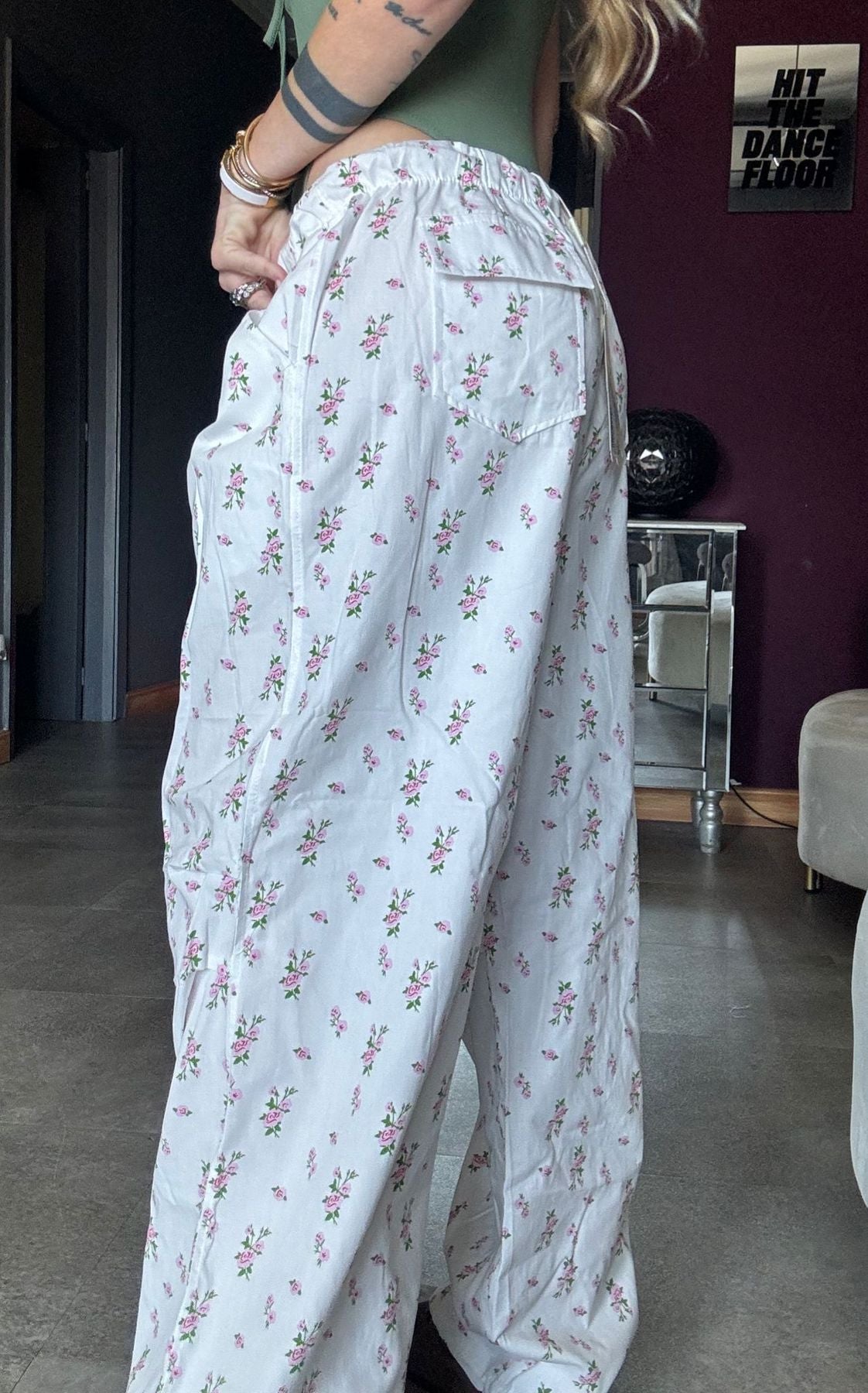 21413 Bianco - Pantaloni - Pink