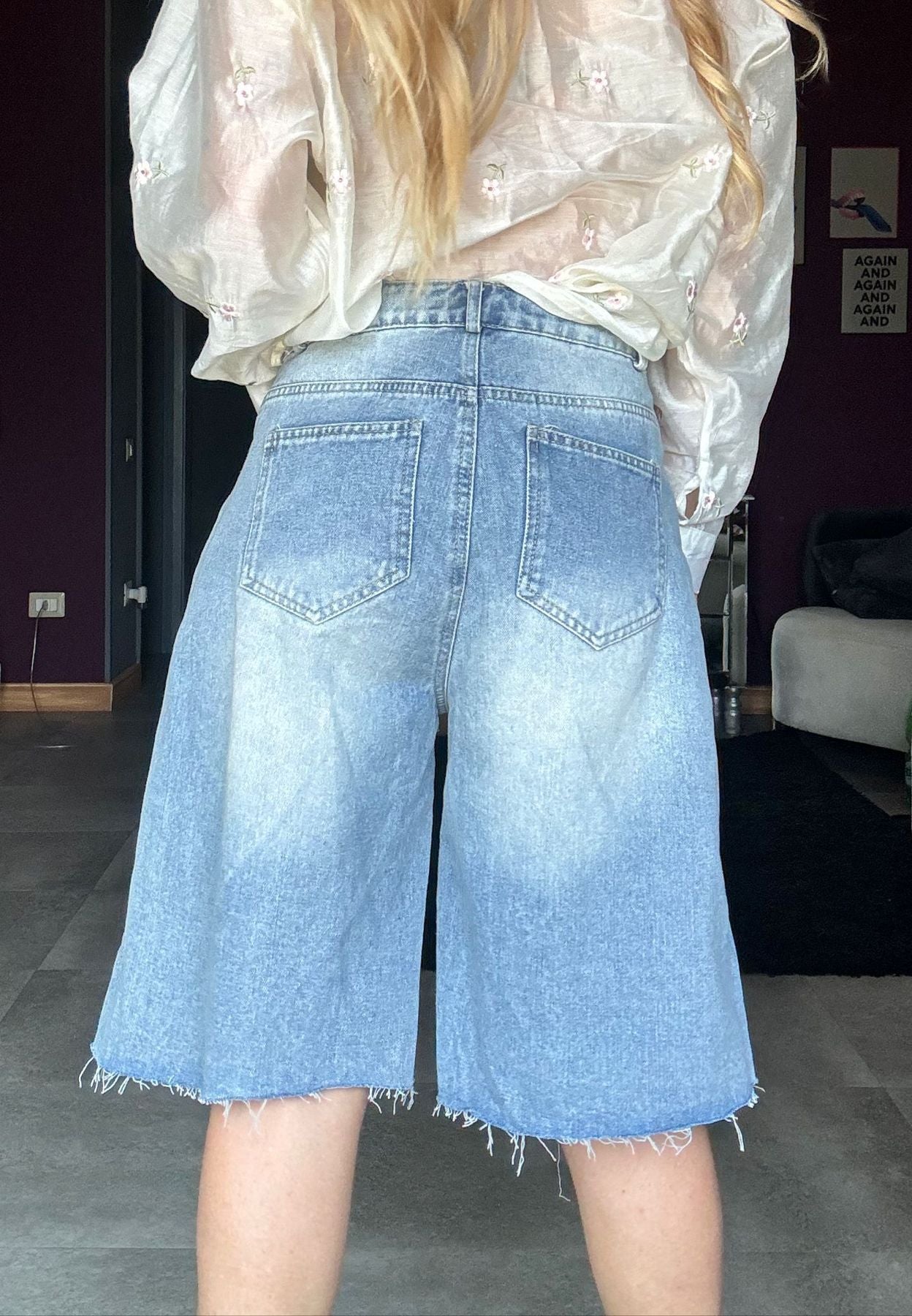 21495 Jeans - Bermuda - Pink