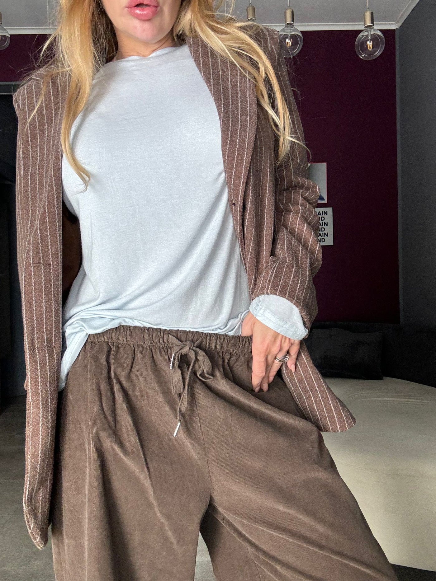 24548 Marrone - Pantaloni - Kappaò Pink