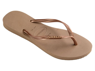 Slim Logo Metallic Rose Gold - Infradito - Havaianas