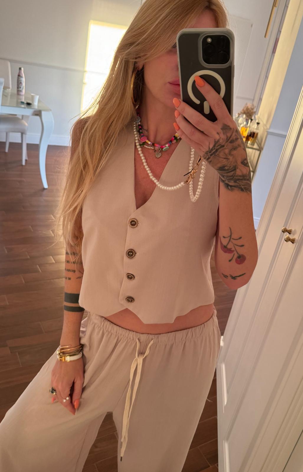 12887 Beige - Completi - Pink