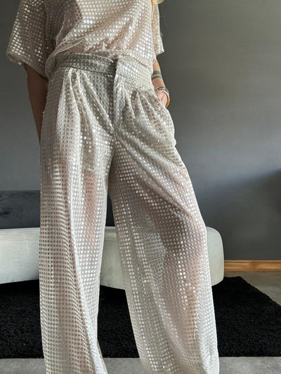 0584 Beige - Pantaloni - Lumina
