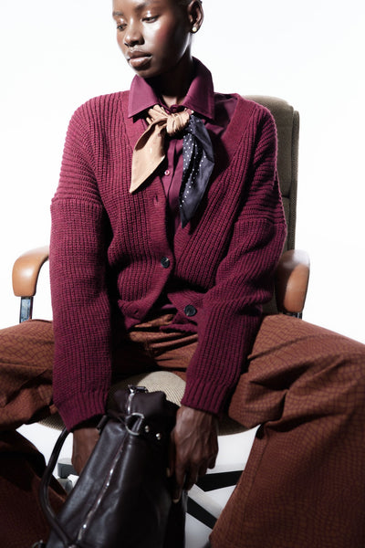 0064 Bordeaux - Cardigan - Lumina