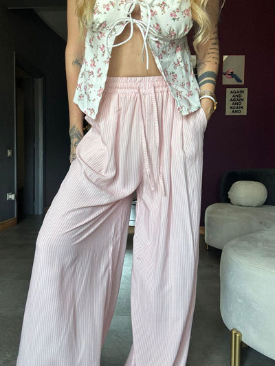 5905 Righe Rosa - Pantaloni - Kappaò Pink