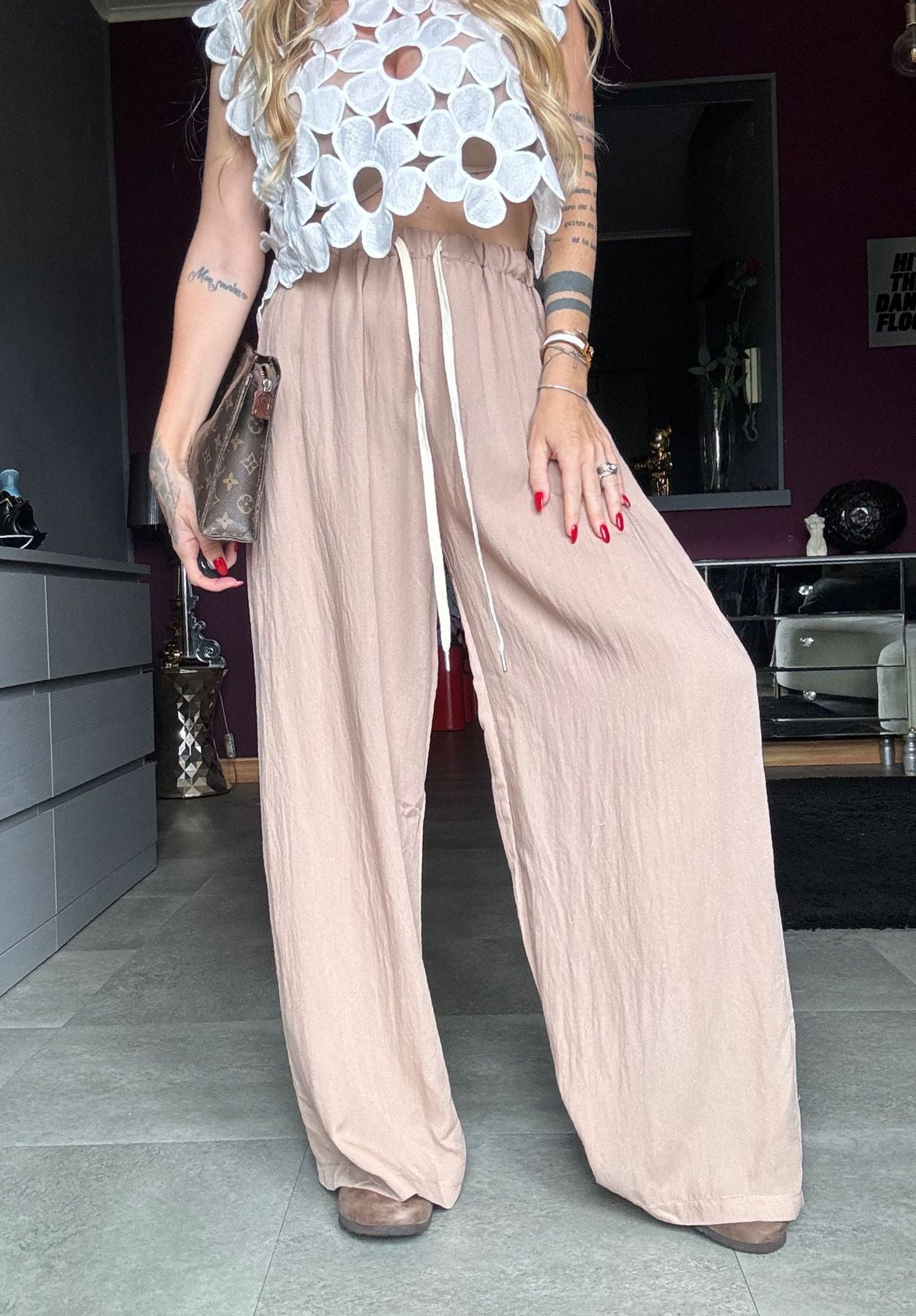 5986 Tortora - Pantaloni - Pink