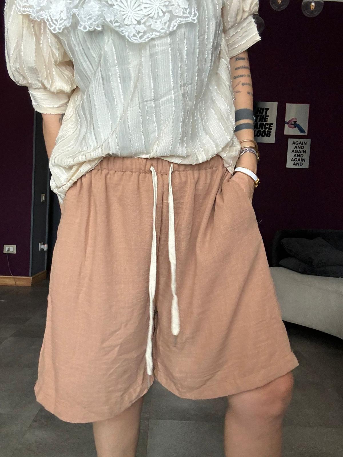 6067 Camel - Shorts - Pink