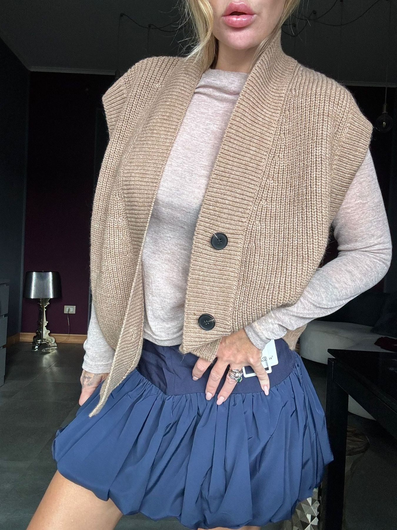22138 Camel - Gilet - Lumina