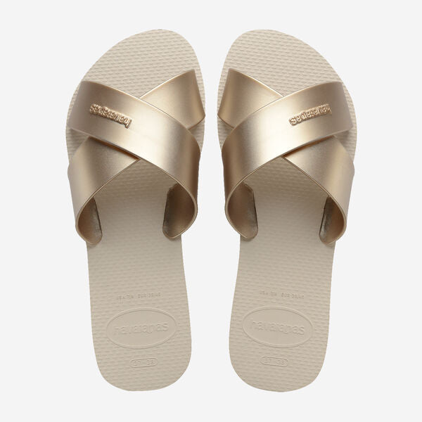 Aqua Metallic Beige - Infradito - Havaianas