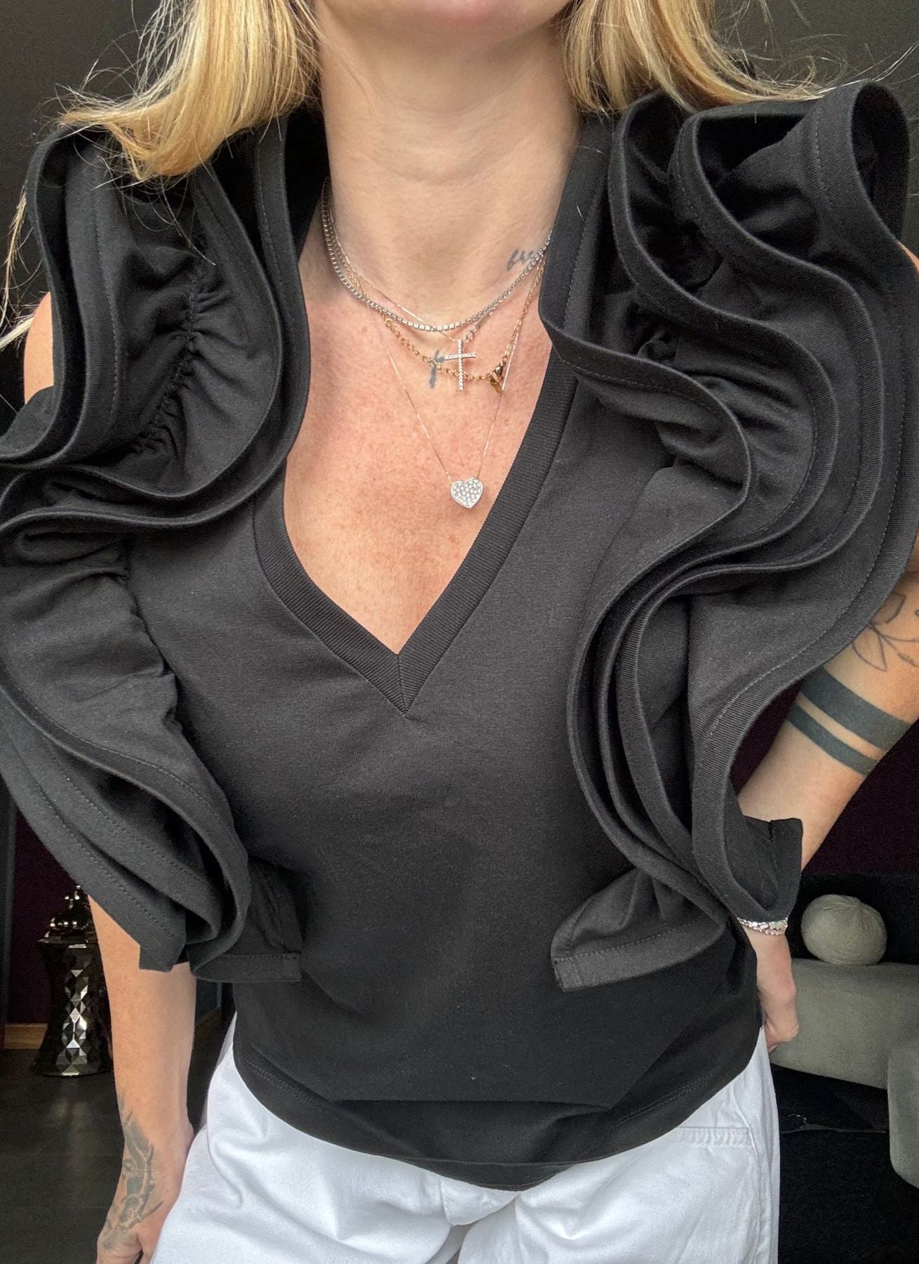 7810 Nero - Maglie - Lumina
