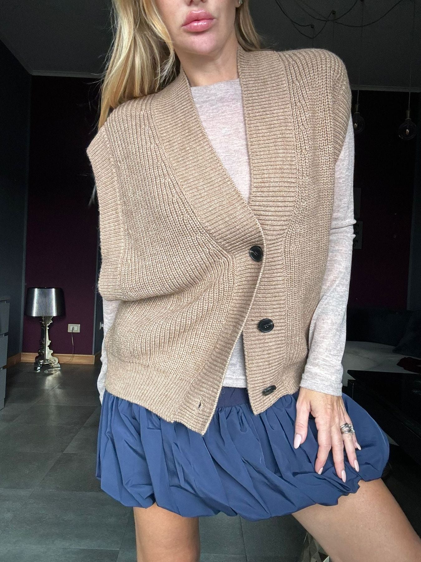 22138 Camel - Gilet - Lumina