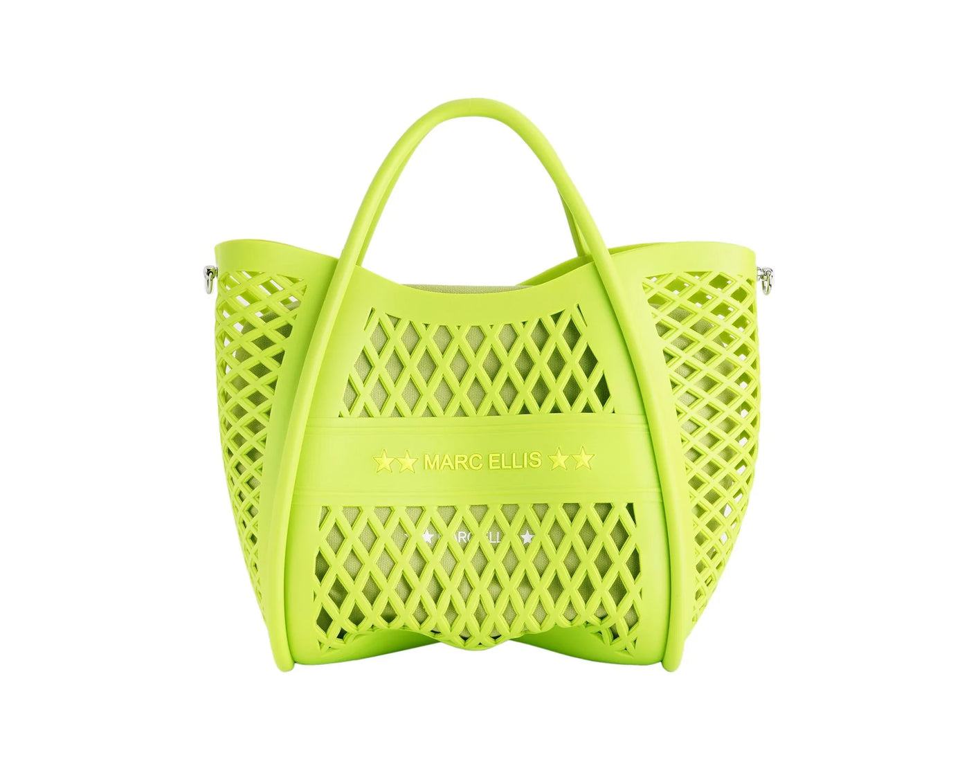 Flat Buby Basket Dark Citrus/Brush Silver - Borse - Marc Ellis