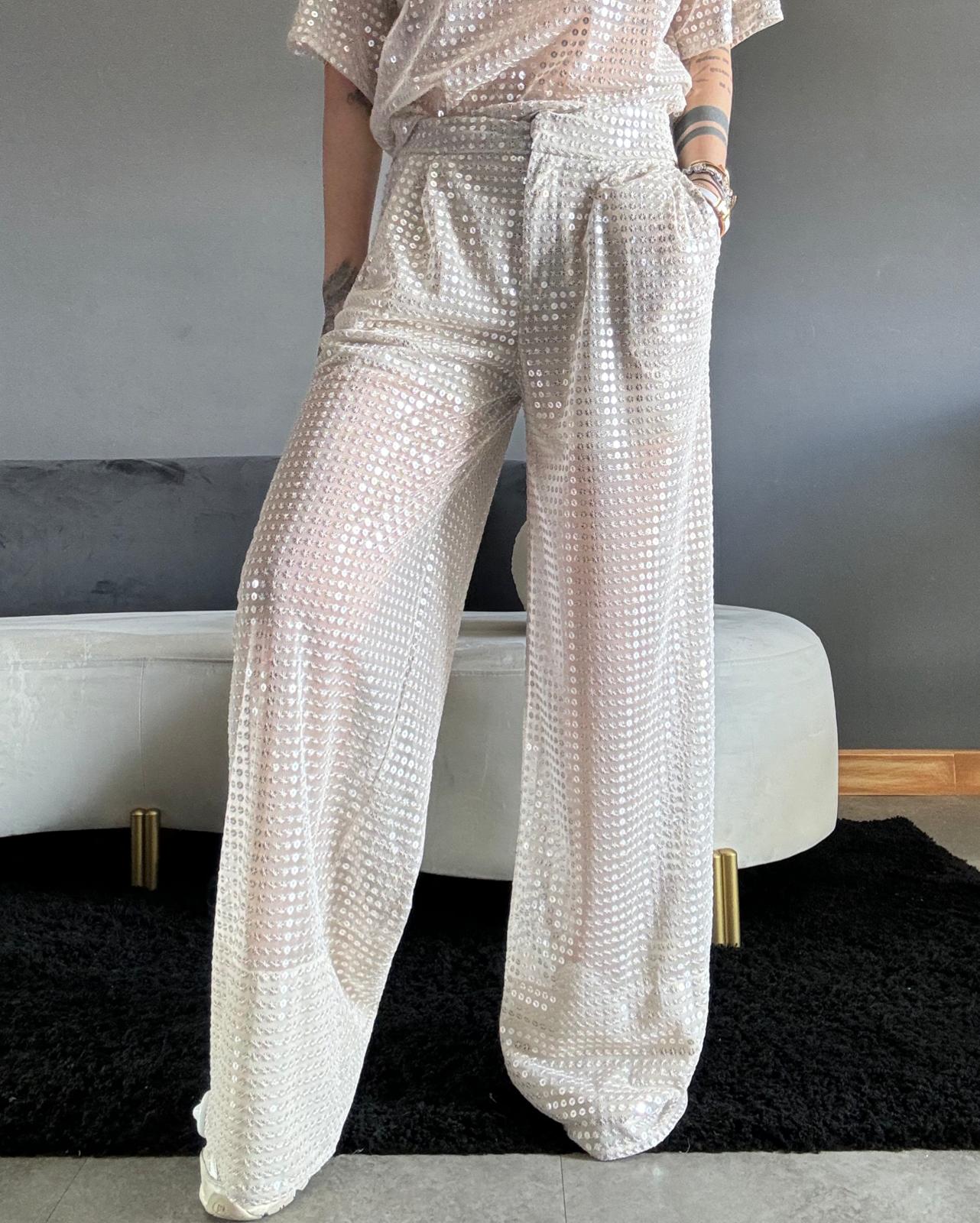 0584 Beige - Pantaloni - Lumina