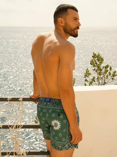 SVN Print 25 Bandana Verde - Costumi - Move Beachwear