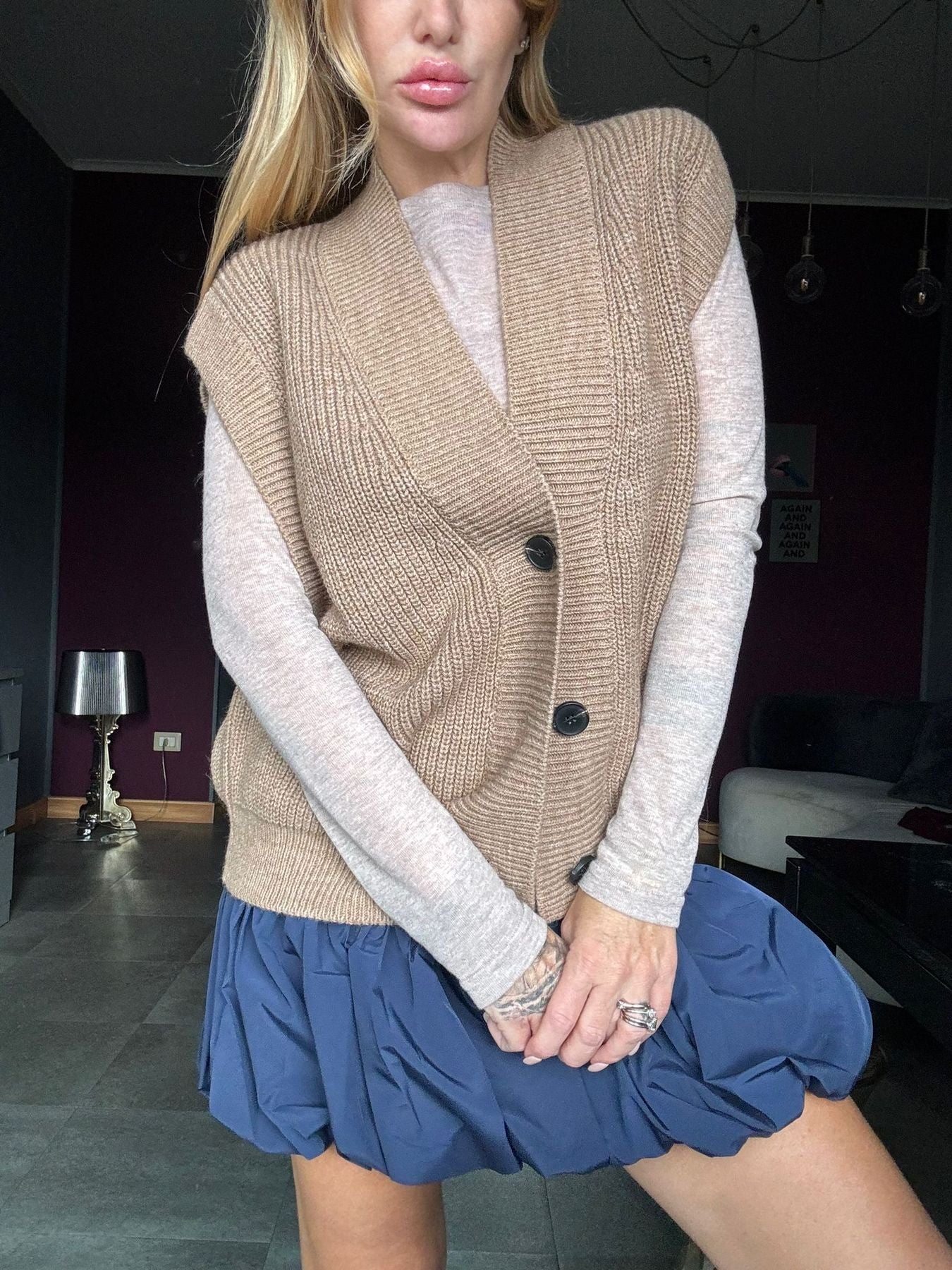 22138 Camel - Gilet - Lumina