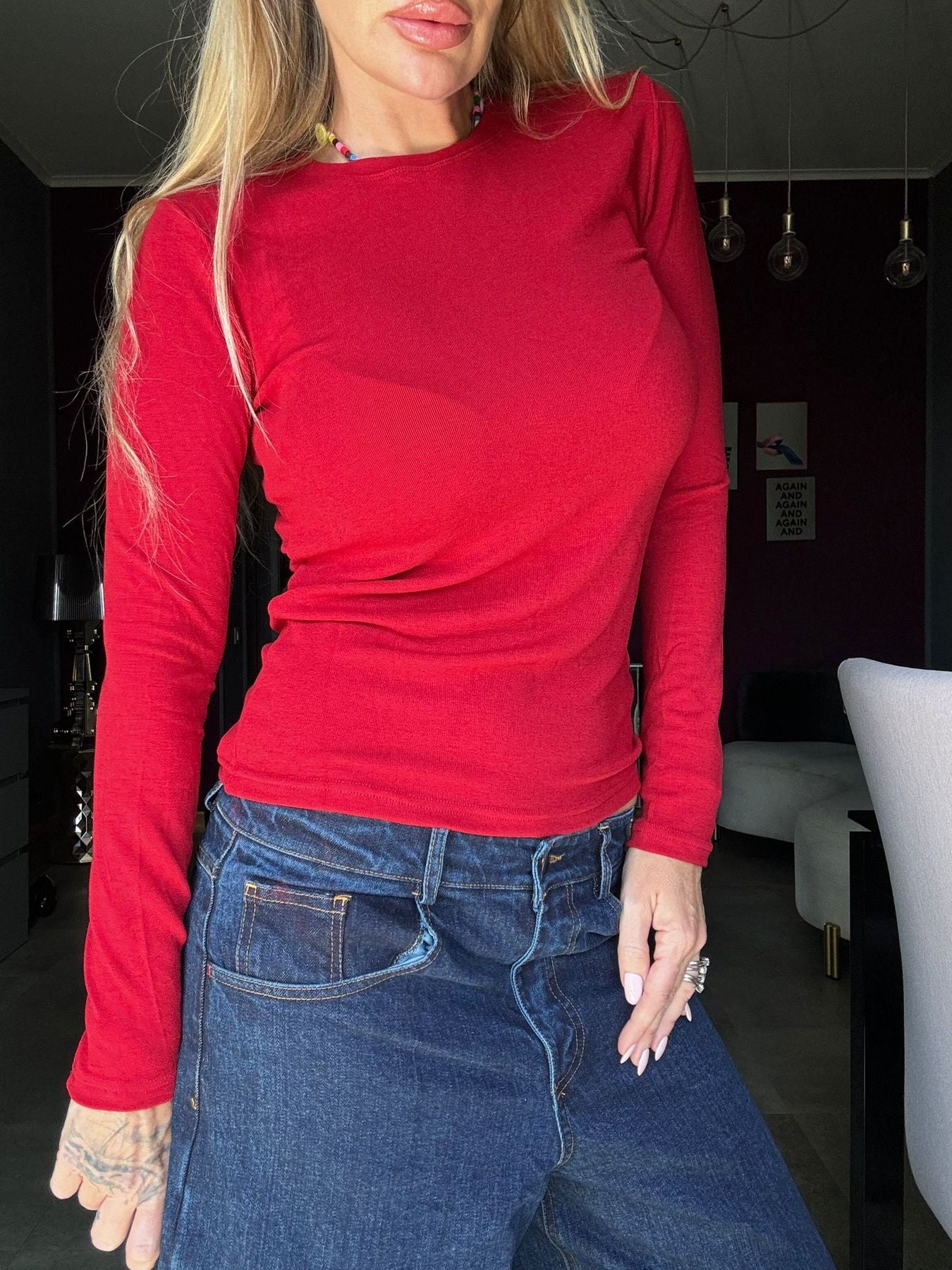 7693 Rosso - Maglie - Kappaò Pink