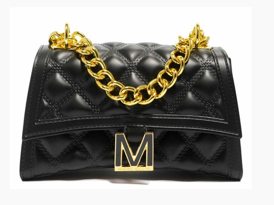 Flat Rhombus S_24 Black/Gold - Borse - Marc Ellis