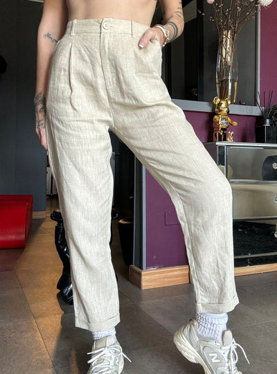 8626 Beige - Pantaloni - Lumina
