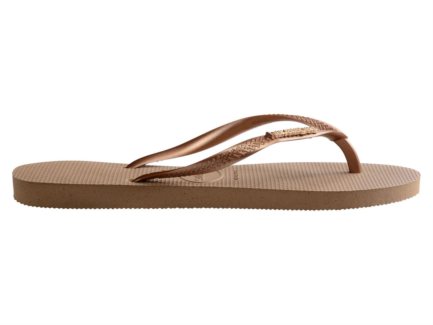 Slim Logo Metallic Rose Gold - Infradito - Havaianas