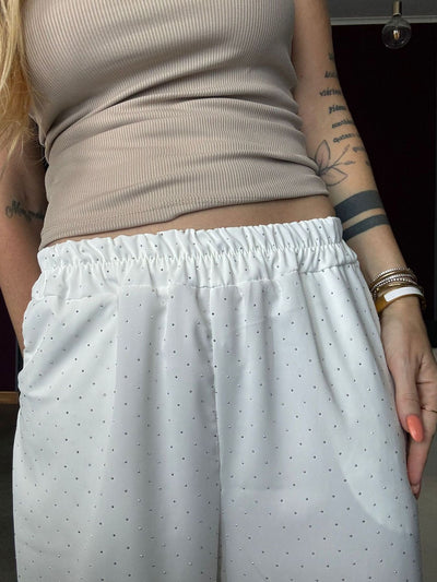 5761 Bianco - Pantaloni - Pink