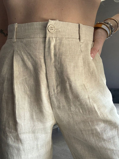 8626 Beige - Pantaloni - Lumina