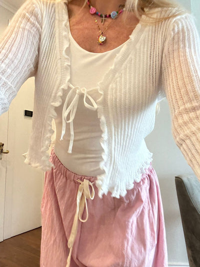 3826 Bianco - Maglie - Kappaò Pink