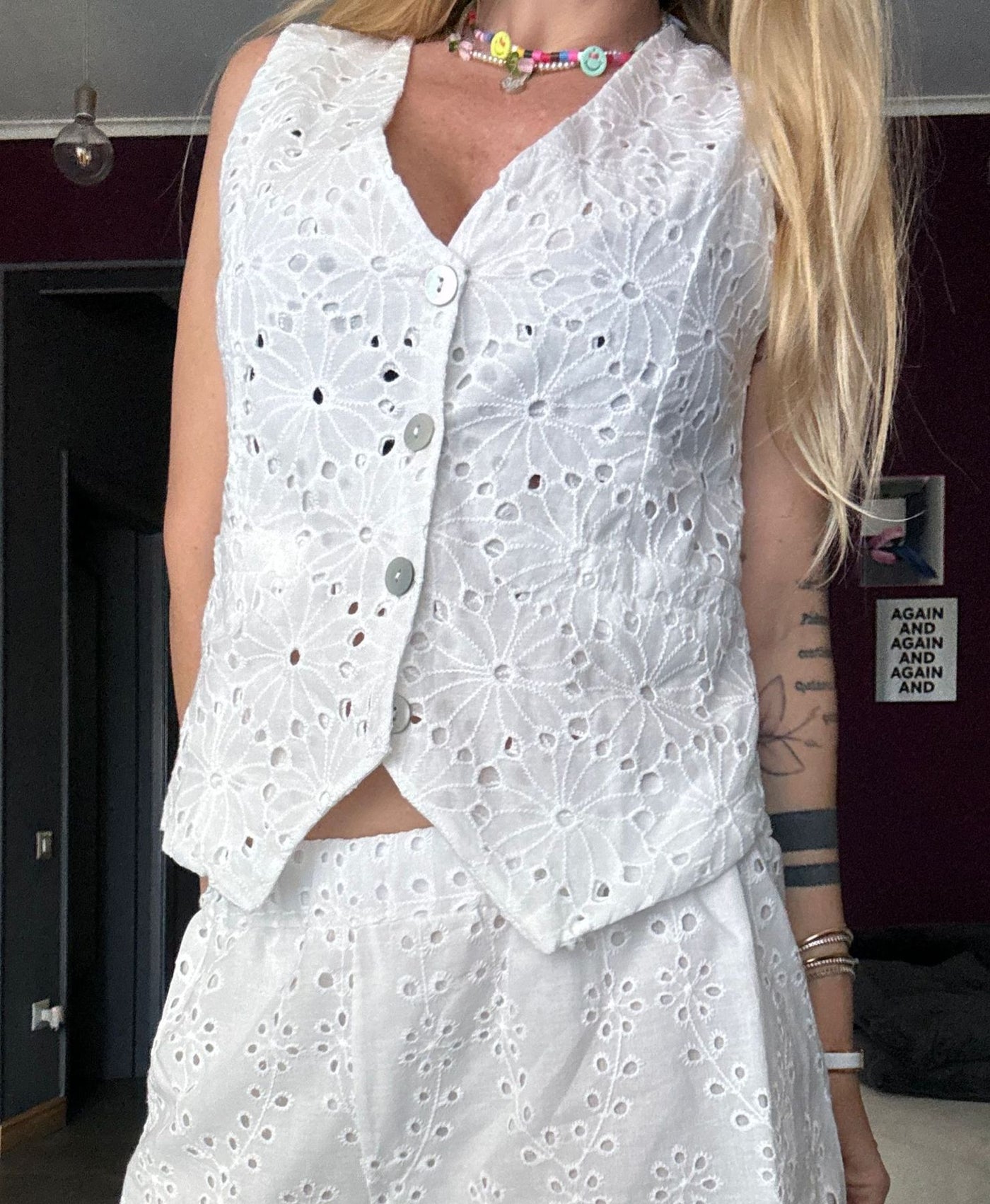 86120 Bianco - Gilet - Kappaò Pink