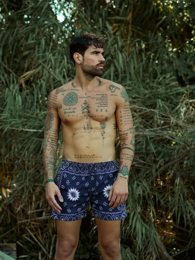 SVN Print 25 Bandana Nero - Costumi - Move Beachwear