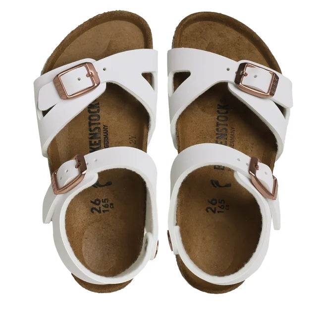 SANDALI BIRKENSTOCK RIO WHITE BIRKO- FLOR BAMBINA – kappaonapoli