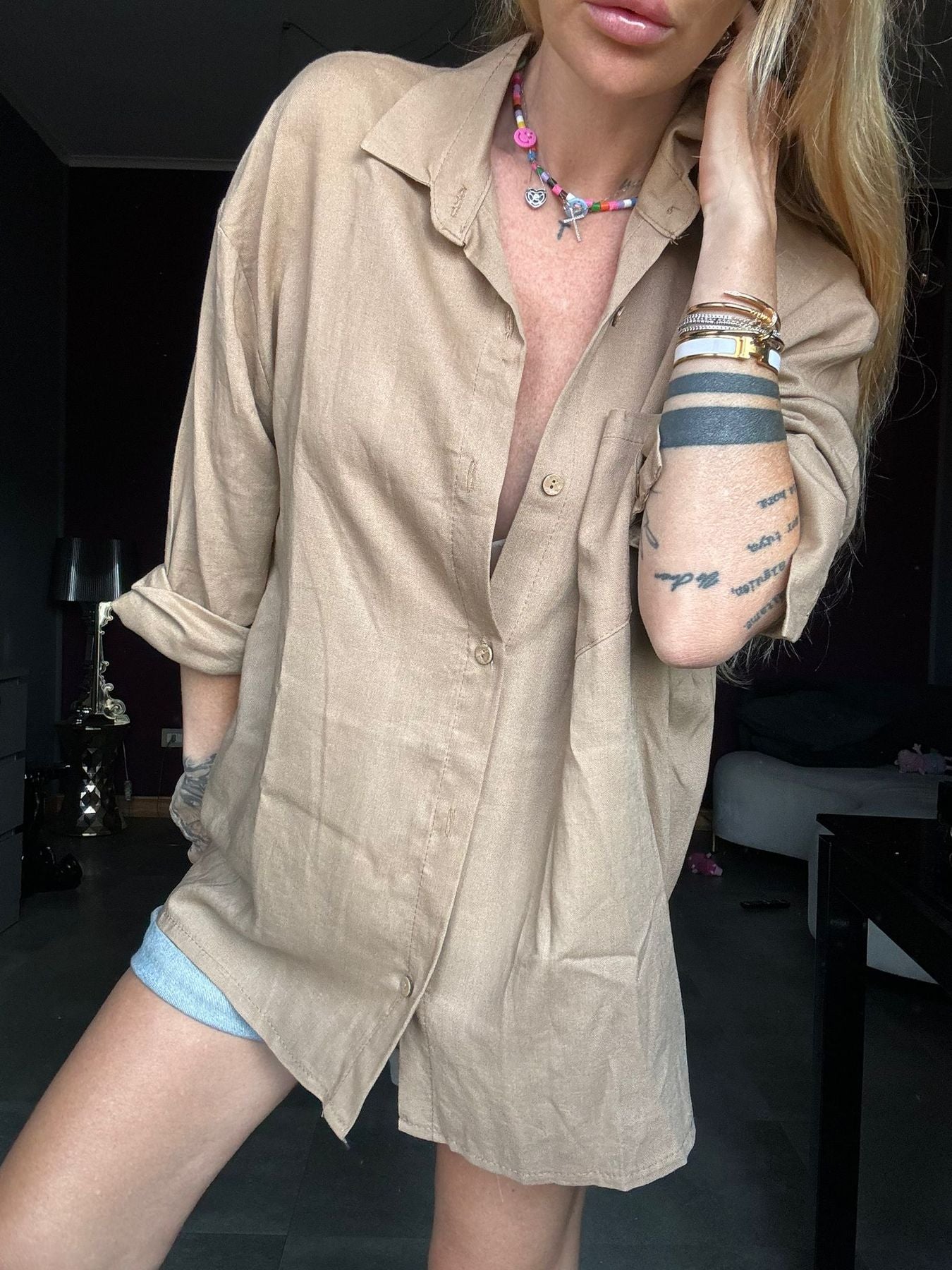 2437 Fango - Camicie - Pink