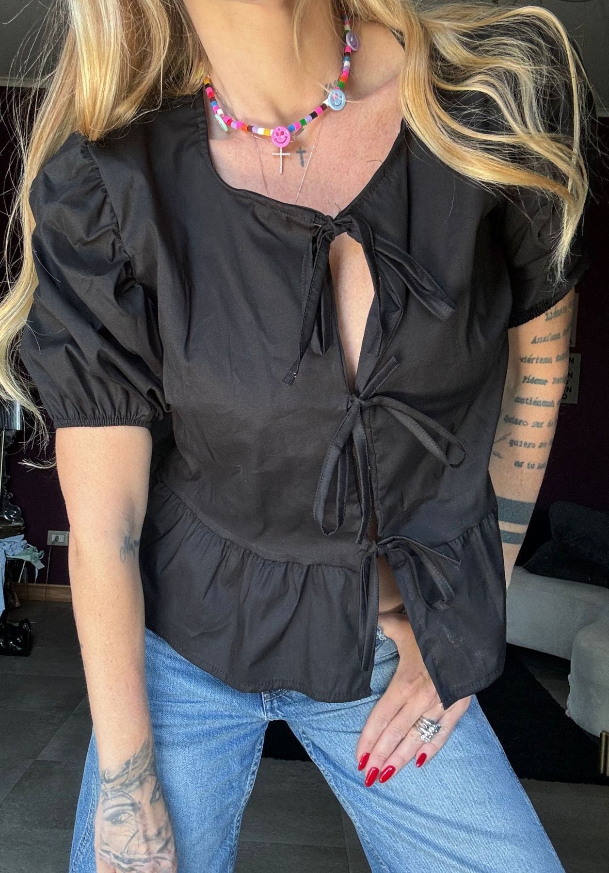 12772 Nero - Camicie - Pink