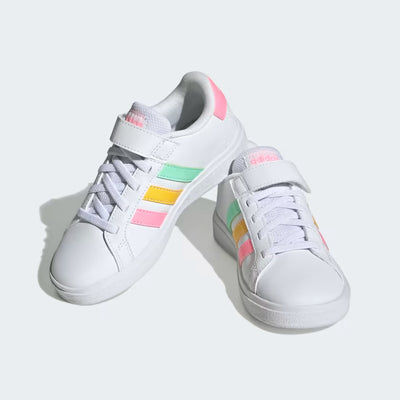 SNEAKERS GRAND COURT ELASTIC LACE AND TOP STRAP ADIDAS BAMBINA