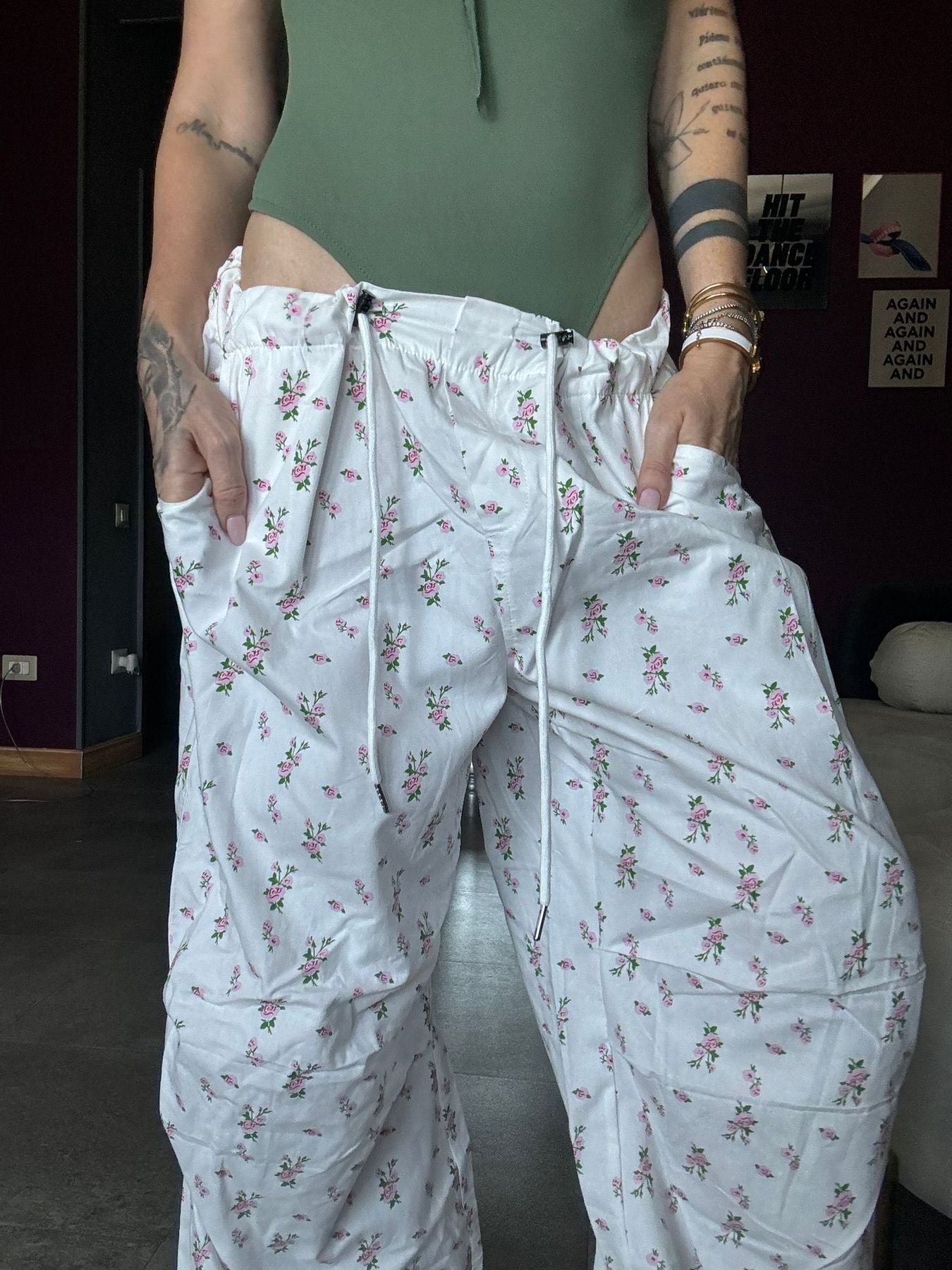 21413 Bianco - Pantaloni - Pink