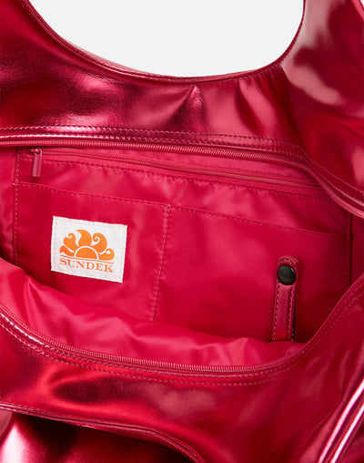 BORSA SHOPPER LAMINATA CON LOGO SUNDEK