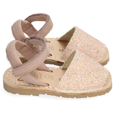 SANDALI MINORCHINE STRASS ROSE RIA MENORCA BAMBINA