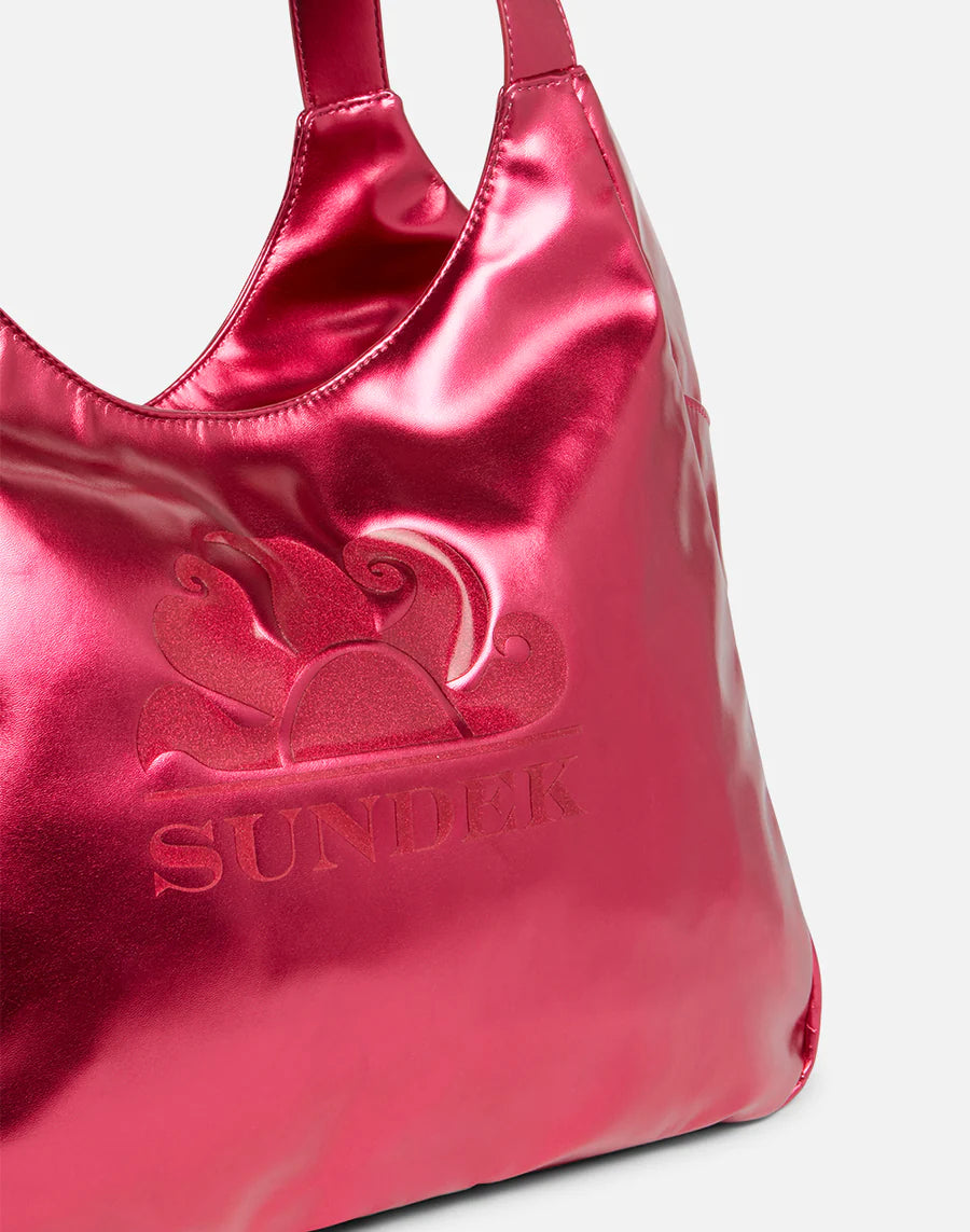 BORSA SHOPPER LAMINATA CON LOGO SUNDEK