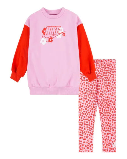 TUTA NIKE FLORAL SET BAMBINA