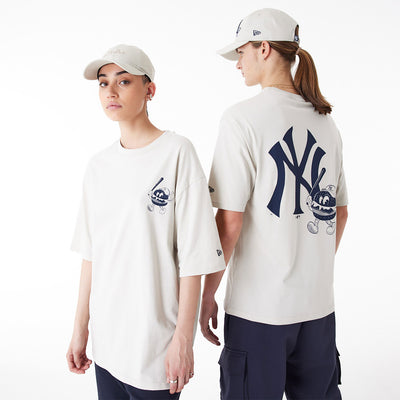 T-SHIRT OVERSIZE NEW YORK YANKEES MLB FOOD GRAPHIC PANNA NEW ERA UOMO