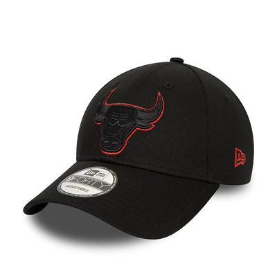 CAPPELLO 9FORTY CHICAGO BULLS METALLIC OUTLINE NERO NEW ERA UOMO